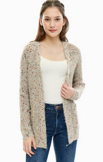 Серый кардиган с карманами Only