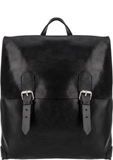 Кожаный рюкзак с откидным клапаном Gianni Conti