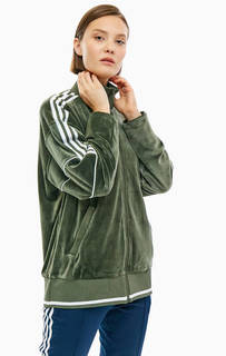 Куртка цвета хаки с высоким воротом Adidas Originals