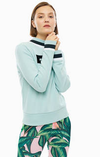 Свитшот мятного цвета с фактурным принтом Adidas Originals