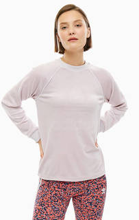 Бархатный свитшот с тисненым логотипом бренда Adidas Originals