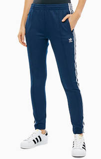 Синие трикотажные брюки Adidas Originals