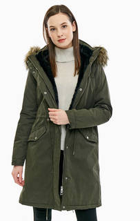 Утепленная парка цвета хаки Vero Moda