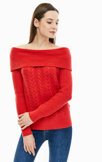 Красный джемпер с косами Vero Moda