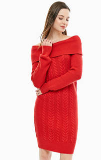 Красное платье с косами Vero Moda