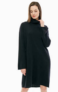 Шерстяное однотонное платье с высоким воротом United Colors of Benetton