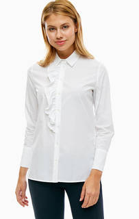 Белая приталенная рубашка из хлопка Cinque