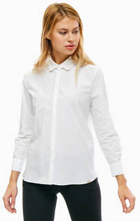 Белая приталенная рубашка из хлопка Cinque