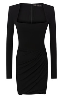 Приталенное мини-платье с драпировкой Versace