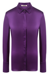 Однотонная блуза из шелка Roberto Cavalli