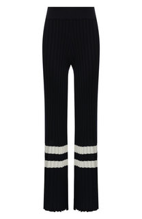 Расклешенные шерстяные брюки с контрастными полосками Golden Goose Deluxe Brand
