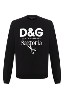 Хлопковый свитшот с принтом Dolce & Gabbana