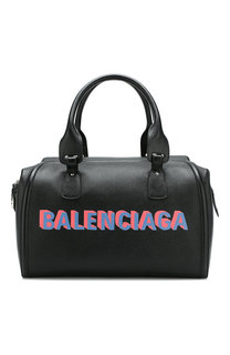 Кожаная дорожная сумка с плечевым ремнем Balenciaga