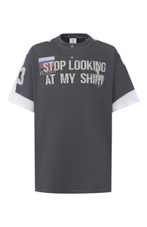 Хлопковая футболка с принтом Vetements