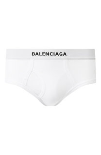 Комплект из трех хлопковых брифов с широкой резинкой Balenciaga