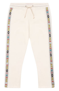 Хлопковые брюки с поясом на кулиске и лампасами Missoni
