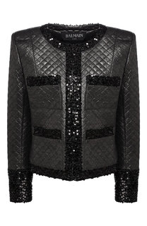 Жакет с накладными карманами и декоративной отделкой Balmain