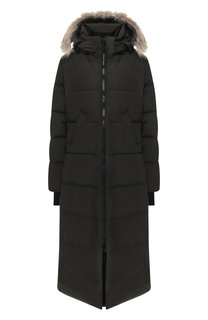 Стеганый пуховик Mystique с меховой отделкой капюшона Canada Goose