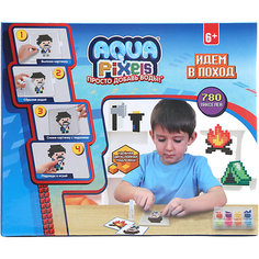 Набор для творчества 1Toy "Aqua pixels" Идём в поход, 780 пикселей Lucky