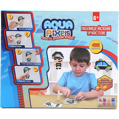 Набор для творчества 1Toy "Aqua pixels" Полицейский участок, 480 пикселей Lucky