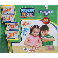 Набор для творчества 1Toy "Aqua pixels" Подводный мир, 780 пикселей Lucky