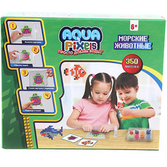 Набор для творчества 1Toy "Aqua pixels" Морские животные, 350 пикселей Lucky