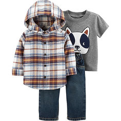 Комплект: Рубашка, футболка и джинсы Carters для мальчика