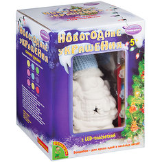 Набор для творчества Bondibon "Новогодние украшения" Снеговик с подсветкой LED