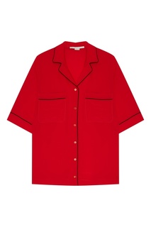 Красная шелковая рубашка Stella Mc Cartney