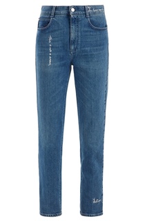 Голубые укороченные джинсы Stella Mc Cartney