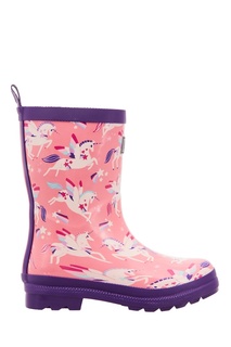 Розовые сапоги с пегасами Hatley