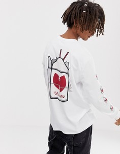 Свободный лонгслив ASOS DESIGN Wu-tang Clan - Белый