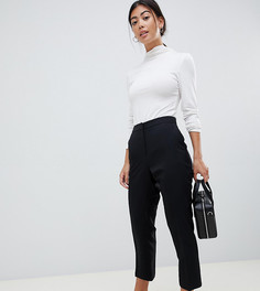 Комбинируемые укороченные брюки ASOS DESIGN Petite - Черный
