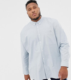 Синяя oversize-рубашка ASOS DESIGN Plus - Синий