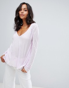 Лонгслив Free People Rock The Boats - Розовый