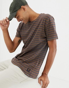 Зеленая футболка в полоску Nudie Jeans Co Anders - Зеленый
