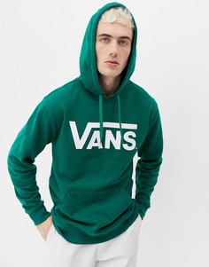 Худи зеленого цвета с большим логотипом Vans VN000J8NEGR1 - Зеленый