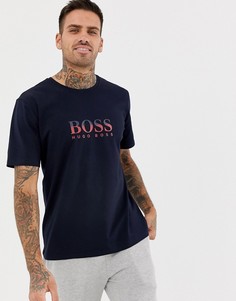 Футболка с логотипом BOSS - Темно-синий