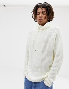 Белый джемпер с высоким воротом Bershka - Белый