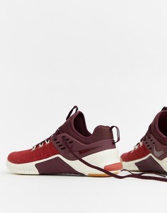 Бордовые кроссовки Nike Training Metcon ah8141-626 - Красный