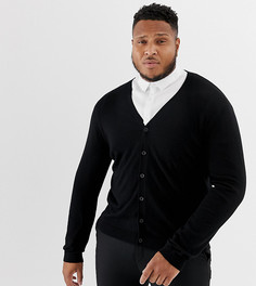 Черный хлопковый кардиган ASOS DESIGN Plus - Черный