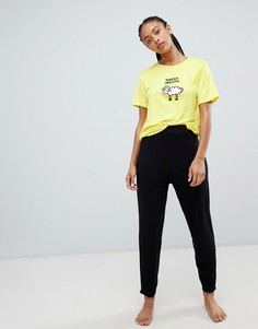 Длинный пижамный комплект с надписью sweet dreams Adolescent Clothing - Мульти