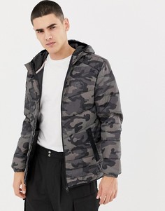 Дутая куртка с капюшоном Jack & Jones Originals - Серый