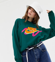 Зеленый свитшот с логотипом Nike Archive - Зеленый