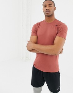Коричневая футболка Nike Training Dry 2.0 706625-224 - Коричневый