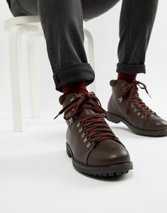 Коричневые походные ботинки с контрастными шнурками Truffle Collection - Коричневый