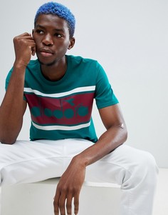 Зеленая футболка с логотипом Diadora - Зеленый