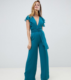Комбинезон с рукавами клеш ASOS DESIGN Petite - Черный