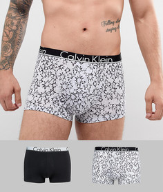 Набор из 2 хлопковых боксеров-брифов с принтом звезд Calvin Klein - Мульти
