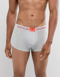 Боксеры-брифы с монограммой Calvin Klein - Серый